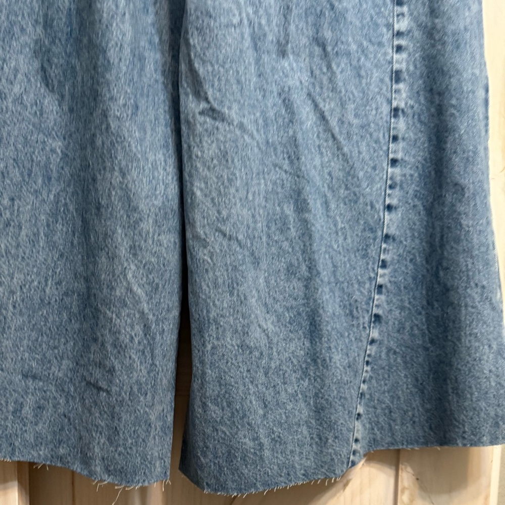 Free People Vintage Light Blue Wide Leg Jeans - Picture 6 of 12